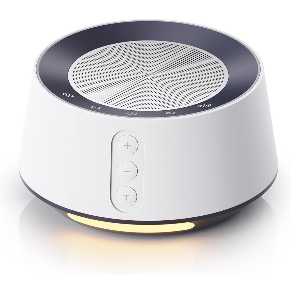 White Noise Sound Machine 14 Soothing Sounds 10 Levels Night Light Nursery - Picture 15 of 16